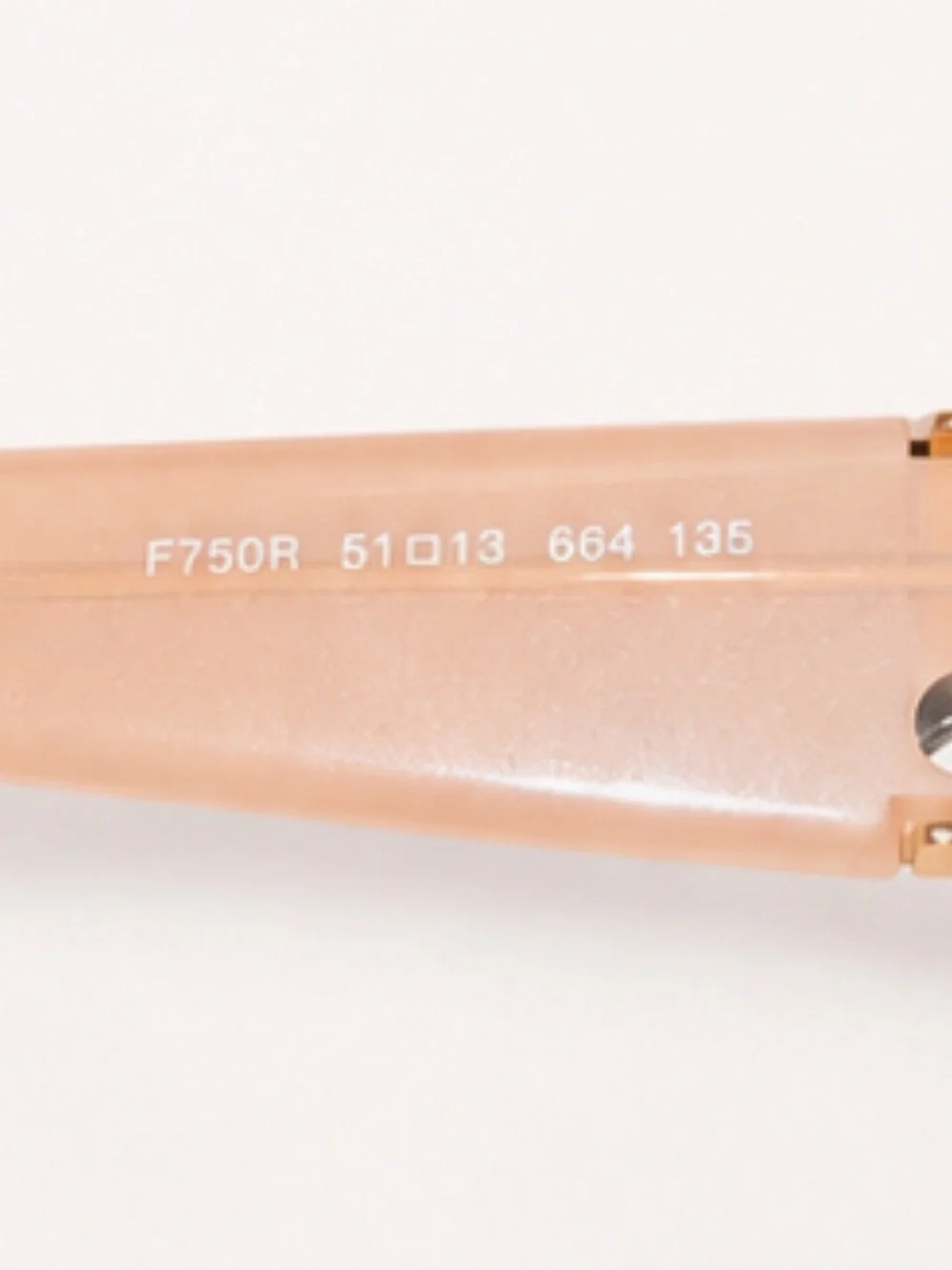 Fendi F750R Nude/Blush Crystal Accent Eyeglass Frames 51-13 135 | New w/ Case